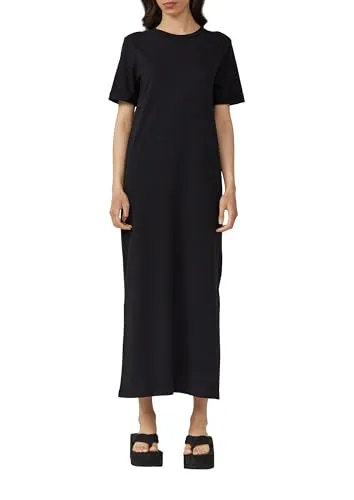 QS Maxikleid Langes Jerseykleid aus Baumwolle - Kleider – Bequemes, langes Jerseykleid aus Baumwolle, perfekt für Alltag und Freizeit, das dir Komfort und Stil zugleich bietet.