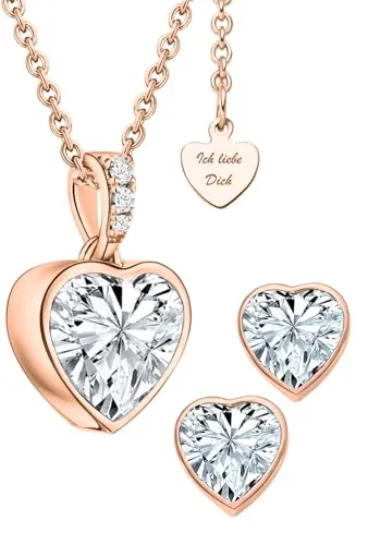 Elegantes Roségold Schmuck Set für Damen von LOVENEST