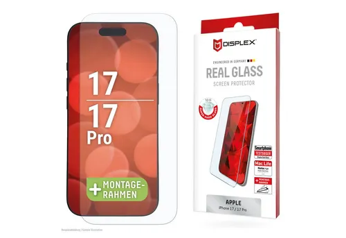 Displex Displayschutzglas DISPLEX Panzerglas 10H iPhone 17/17 Pro