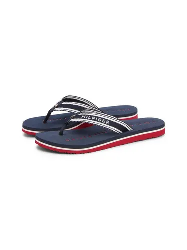 Tommy Hilfiger Flip-Flops FW0FW09192C7G - Weiß - 39 - Stylische Tommy Hilfiger Flip-Flops für Kinder mit vorgeformter Innensohle für optimalen Tragekomfort. Ideal für den Sommer und Freizeitaktivitäten.