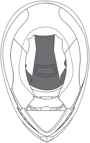 AGV Motorradhelm K-3 SV Helmkronenpolster - Originales Ersatzteil für AGV K-3 SV Helme. Leicht zu wechseln und waschbar, sorgt es für hohen Tragekomfort und Hygiene. Ideal, um deinen Helm in Top-Zustand zu halten.