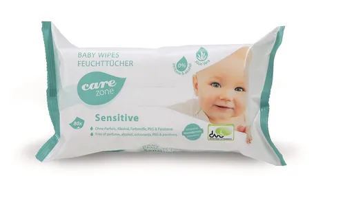 Dr. Schumacher Care Zone Baby Wipes Sensitive Baby-Feuchttücher 80 Stück Tücher