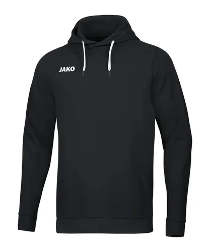 Jako Base Hoody Schwarz Größe M - Sport-Kapuzenpullover aus Baumwollmischung, ideal für alle Jahreszeiten und zahlreiche Sportarten – bequem und stylisch mit Logo-Design.