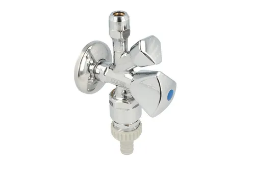 Schlösser Eckventil WAS-Ventil Kombi-Eckventil DVGW geprüft, poliert verchromt