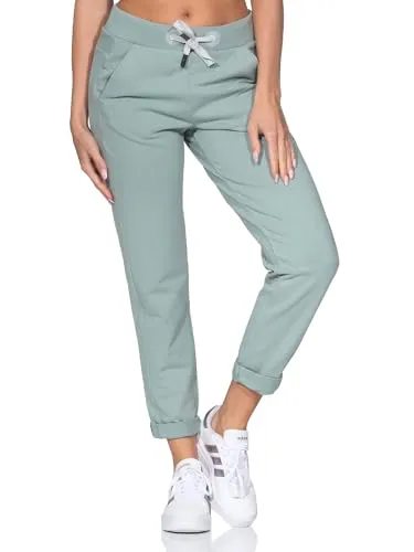 Elbsand Damen 7/8 Jogginghose ESBrinja - Knöchellange Sweathose - Damen-Hosen für Sport und Freizeit mit flexiblem Hosenbund und praktischen Einschubtaschen, ideal für einen lässigen Look.