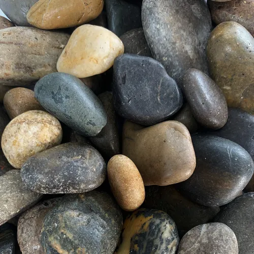 dio FLUSSKIESEL 1000 g Kiesel 20-60 mm. Kies Kieselsteine. Runde Steine. 1kg MIX