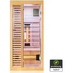 Dewello® Infrarotkabine HAMLIN 90cm x 90cm von Dewello