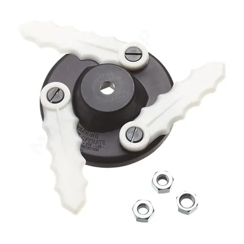 MAKITA 197188-6 - Cabezal policut dur365 - Rasentrimmermesser aus robustem Kunststoff, ideal für präzises Trimmen von Rasen und Gestrüpp mit einer Größe von 255x25,4mm.