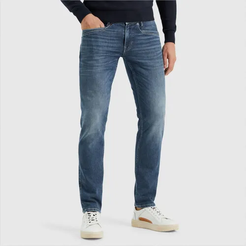 PME Legend Herren Jeans SKYRAK Regular Fit - Trendige Blue Denim für jeden Anlass - Modische Regular Fit Jeans aus 80% Baumwolle mit niedrigem Bund und Reißverschluss, ideal für lässige Outfits. Perfekt kombinierbar für einen stylischen Look.