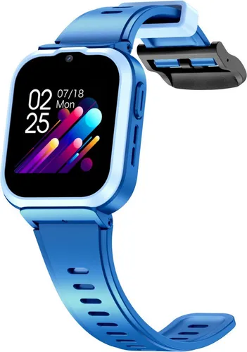 SMW-Kids Smartwatch für Kinder - GPS & Videoanruf, Blau - Smartwatch für Kinder mit LBS-Tracking, GPS und 4G. Bietet Videoanrufe, SOS-Funktion und Gesundheitsüberwachung für mehr Sicherheit und Kommunikation.