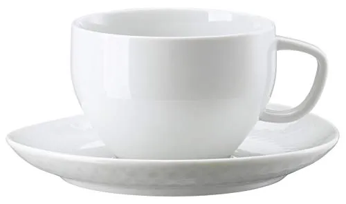 Rosenthal 10540-800001-14850 Junto Weiss Cafe au Lait 2tlg. (1 Obertasse / 1 Untertasse)
