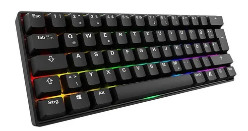 Sharkoon Tastatur Skiller SGK50 S4 Gen2 PBT kabelgebunden 60% schwarz