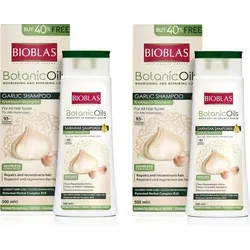 2x Knoblauch Shampoo 500 ml Bioblas, Geruchlos, Anti Haarausfall Frauen Männer