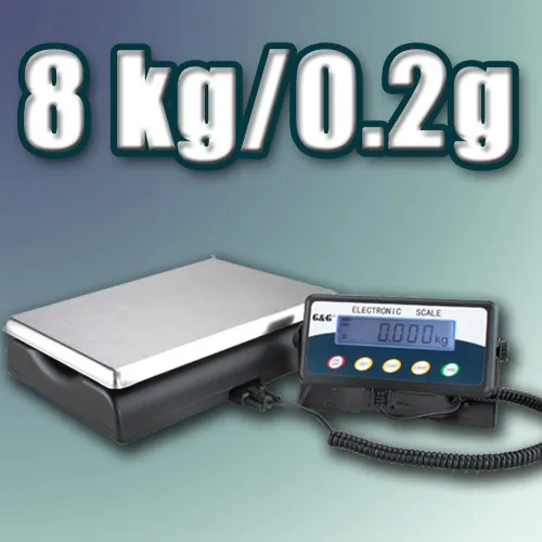 TCKP 8kg/0,2g Paketwaage Plattformwaage Digital-Waage industriewaage