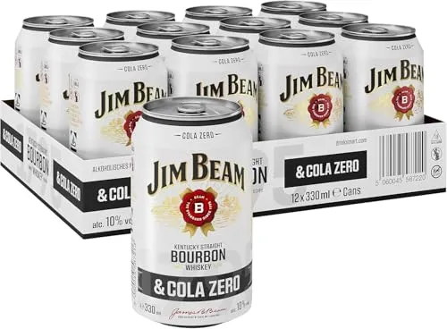 Jim Beam Cola Zero Dose 10% Vol. 12x0,33l von Jim Beam