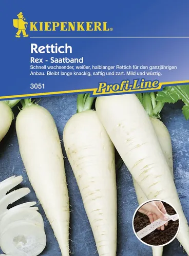 Kiepenkerl Rettich Rex Raphanus sativus var. longipinnatus, Inhalt: ca. 5 lfd. Meter