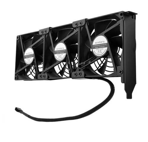 euroharry Mini USB-Ventilator 3 x 92 mm PWM Lüfter von Euroharry