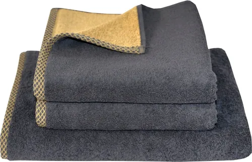 Dyckhoff Handtuch Set Golden Shades Rhomb in gold von Dyckhoff