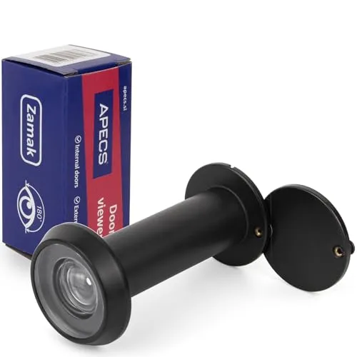 APECS Türspion mit Sichtschutz für Tür 50-90mm Bohrloch