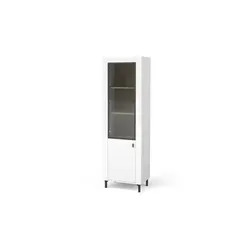 Vitrine ¦ weiß ¦ Maße (cm): B: 60 H: 194