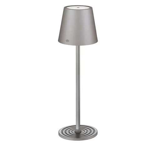 Cilio LED Tischleuchte SOLE in grau von Cilio