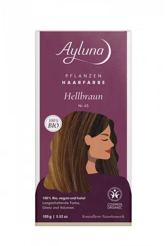 Ayluna Pflanzenhaarfarbe Hellbraun Nr. 65 Bio