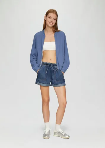 QS Jeansshorts Jeans-Hose Jeans-Short / Relaxed Fit / Mid Rise / Wide Leg