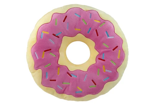 United Labels® Dekokissen Donut Kissen Plüsch Dekokissen Zierkissen rundes Kopfkissen 40 cm