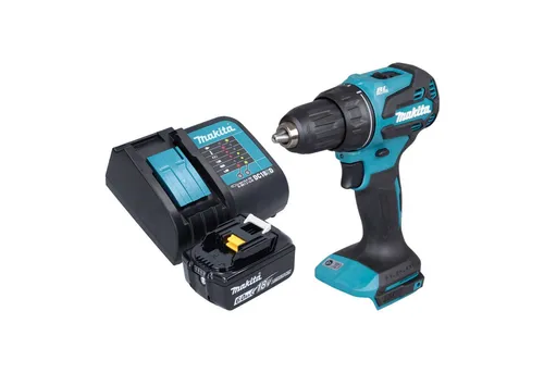 Makita DDF 490 SG1 Akku Bohrschrauber 18 V 65 Nm - Akkuschrauber mit bürstenlosem Motor, 2-Gang-Getriebe und 6,0 Ah Akku für maximale Leistung und lange Laufzeit, ideal für anspruchsvolle Anwendungen.