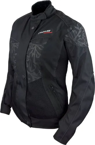 roleff Motorradjacke Messina Lady mit Sicherheitsstreifen schwarz XS