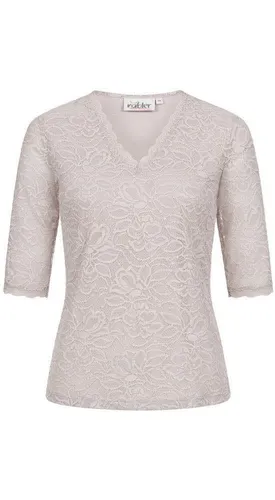 Nübler Dirndlbluse Trachtenbluse kurzarm Frieda in Silber von Nübler