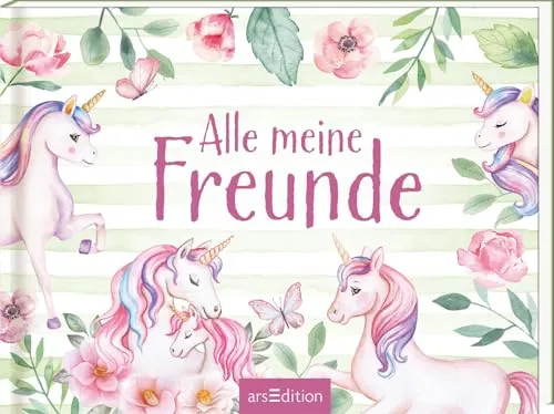 Alle meine Freunde – Einhorn: Freundebuch für kleine Einhornfans - Alben für Kinder ab 3 Jahren, fördert Kreativität und Freundschaften mit liebevollen Einhornmotiven.