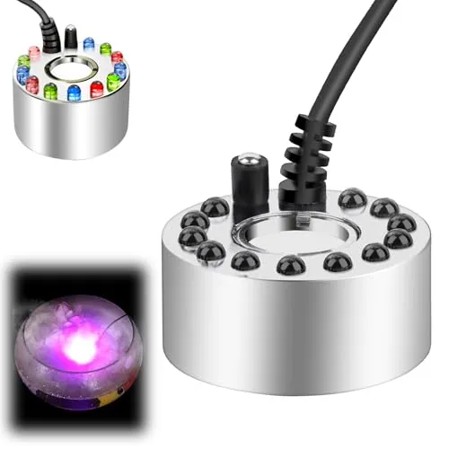 MXTIMWAN Ultraschall Vernebler mit 12 LED Fogger