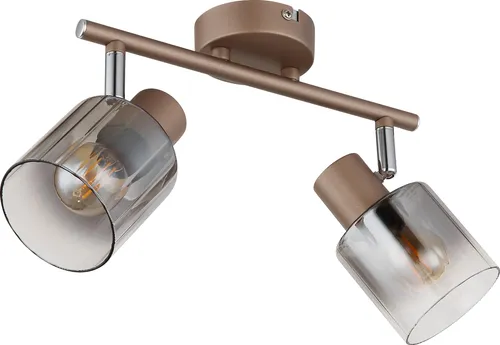 GLOBO LIGHTING Deckenspot WALTON - Stilvoller Strahler in Braun - Eleganter Deckenspot in Braun, ideal für stimmungsvolle Beleuchtung. Kompakte Maße (26x8x15 cm) und vielseitig einsetzbar für jeden Raum.