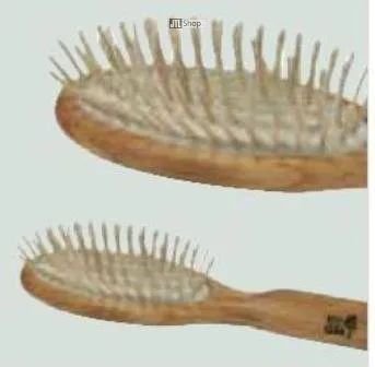 KostKamm Holzbürste, 9-reihig aus Olivenholz - Haarkämme aus geöltem Olivenholz, ideal für sanftes Entwirren und Pflege Ihrer Haare.
