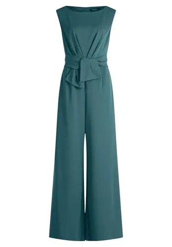 Vera Mont Damen Jumpsuit mit weitem Bein 40, Dark Emerald in grün von Vera Mont