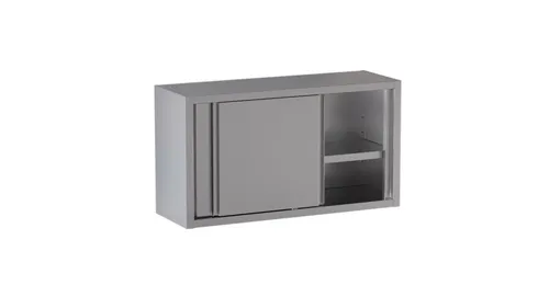 GastroHero Wandhängeschrank Wandhängeschrank 100x40x65 cm - Küchen-Schrank aus Edelstahl Gastro