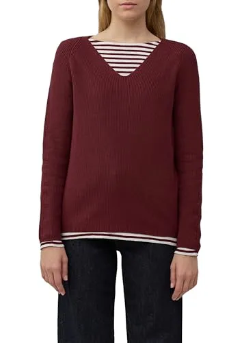 Produktbild S.OLIVER Damen Strickpullover, Gr. 36, dunkelrot