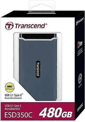 Transcend ESD350C 480 GB Externe SSD-Festplatte USB 3.2 (Gen 2) Blau TS480GESD35