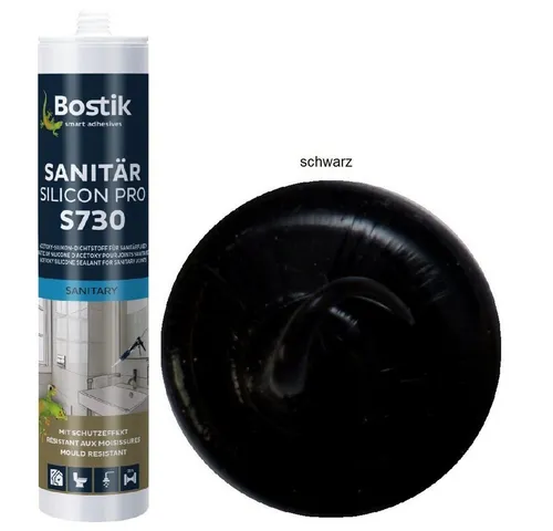 BOSTIK Dichtstoff Bostik S730 Sanitär Silicon Pro Dichtstoff 300ml Kartusche, gebrauchsfertig, für innen und außen