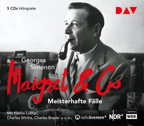 Maigret & Co - Meisterhafte Fälle von Georges Simenon | Hörbuch - Tauchen Sie ein in die spannenden Kriminalfälle mit diesem Hörspiel. Genießen Sie 319 Minuten fesselnde Unterhaltung, gelesen von Charles Wirths. Perfekt für Krimifans!