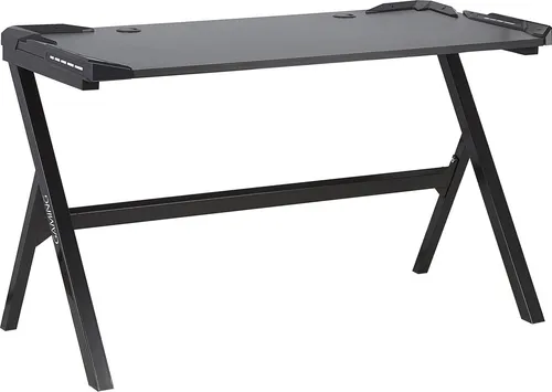 BELIANI Gaming-Tisch Schwarz mit RGB LED-Beleuchtung