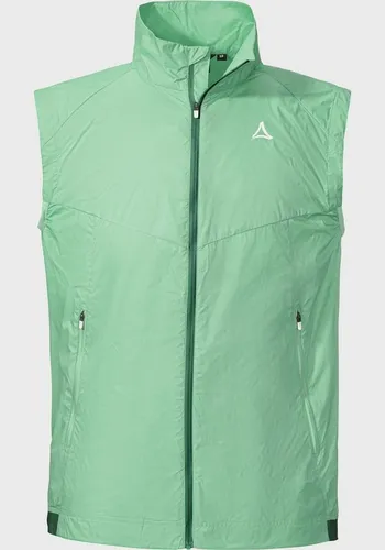 Schöffel Vest Bygstad Men matcha mint (6055) - Sportliche Herren Outdoor Weste - Outdoor Westen für Herren, superleicht und winddicht, ideal für Wanderungen und Freizeit, reguliert die Körpertemperatur dank Graphene Fasern.