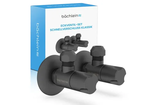 Bächlein Eckventil-Set mit Schnellverschluss von BäderBoutique