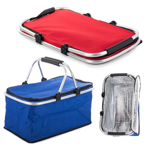 Einkaufskorb Picknikkorb Thermo Kühltasche Korb Faltbar Picknick Tasche Kühlbox