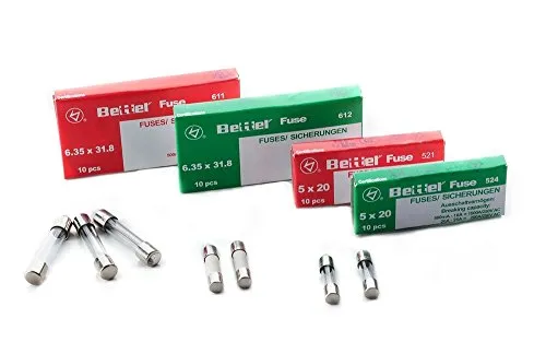 Sicherung 1,25A träge 5x20mm 250V TYP 522 10er Päckchen Feinsicherung Glassicherung G-Sicherung