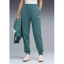 Puma Essentials Small No.1 Logo High-Waist Sweatpants in Emerald Ice (L)