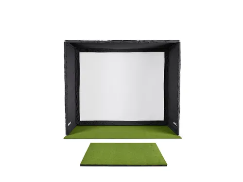 Produktbild celexon FAIRWAY Professional Golf-Simulator-Abschlagbox 3 × 3 × 3 m mit 4K-Impact-Tuch 1000037226