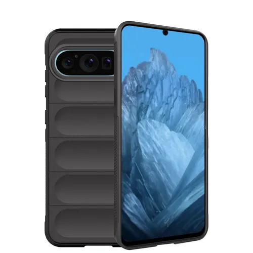 Hülle für Google Pixel 9 / 9 Pro Handyhülle Back Cover Bumper TPU Case Schwarz