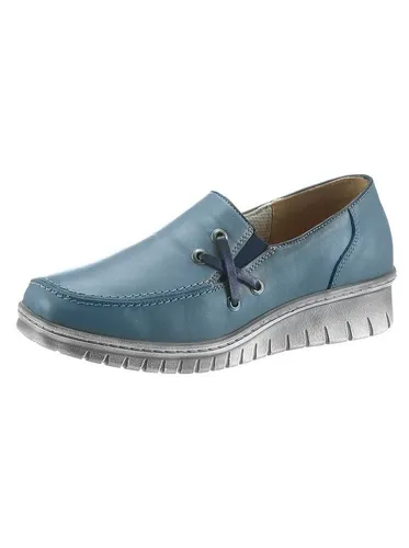 Loretta Slipper 640078_41 – Bequeme Lederschuhe - Hochwertige Slipper von Loretta mit praktischem Gummizug für einfachen Einstieg. Feste Fersenkappe und rutschhemmende Laufsohle sorgen für Komfort im Alltag.